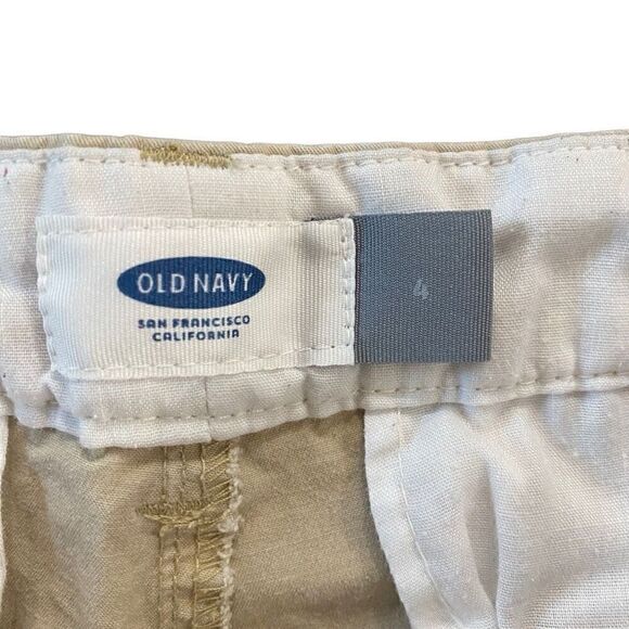 Old Navy size 4 Khaki short tan - Picture 2 of 3
